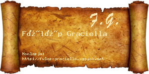 Fülöp Graciella névjegykártya
